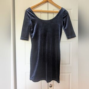 Elegant Black Velvet Dress